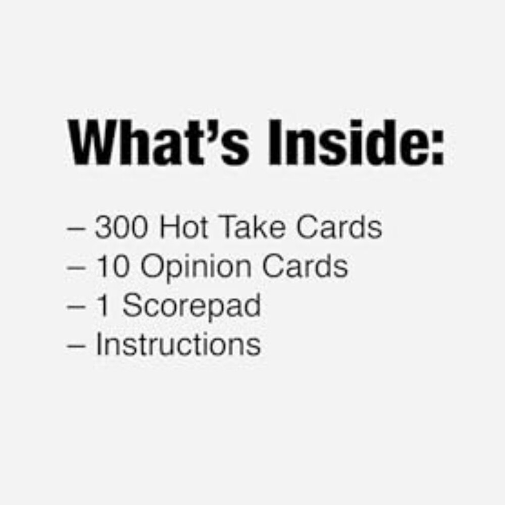 HOT TAKES The Party Game of Spicy Opinions Adult Party & Fun BRAND-NEW sealed - Picture 9 of 16